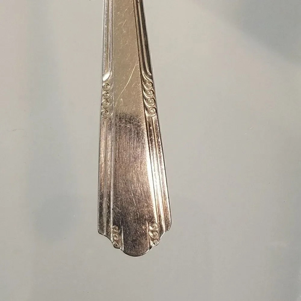 Salad Fork 1933 Simplicity Pattern Wallace Deerfield Silverplate 6 inch